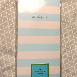 KATESPADE babysitters book NIP